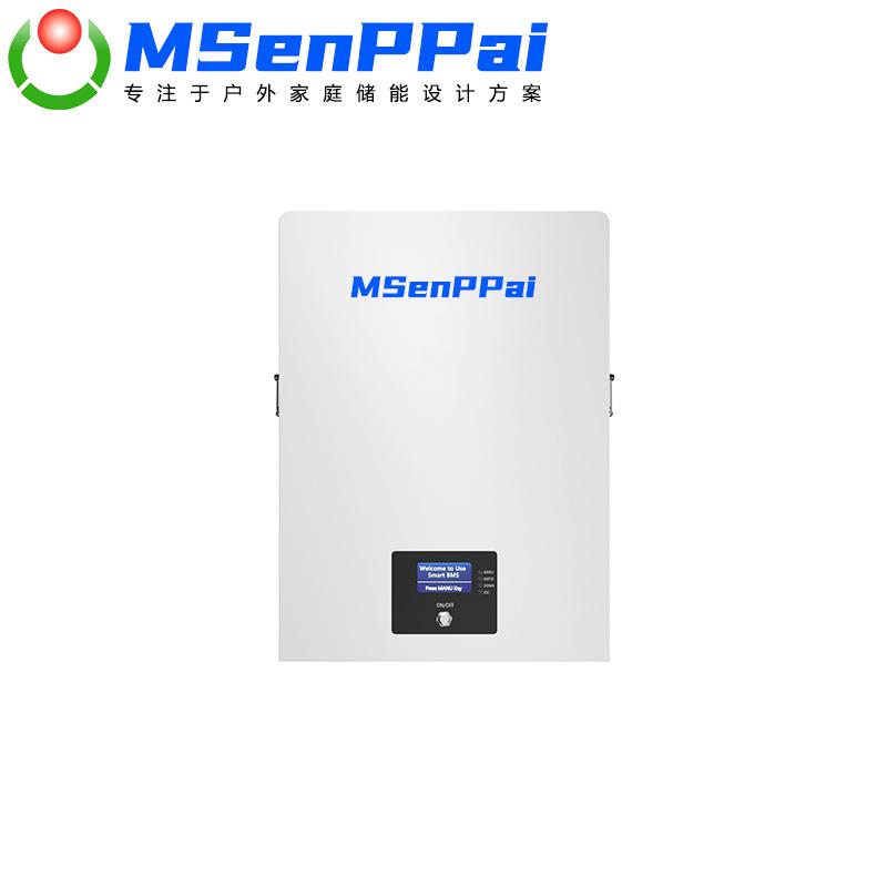 壁挂51.2V100Ah磷酸铁锂电芯太阳能充电BMS锂电池保护板电池组