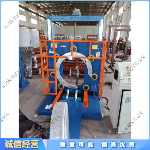 全自动PE盘管捆扎机 地暖管材卷绕打包设备环形软管水管包装机