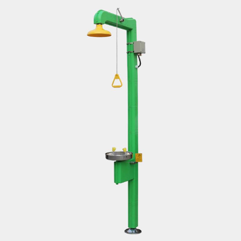 BTF91电伴热复合式防冻洗眼器 304不锈钢洗眼+冲淋洗眼器