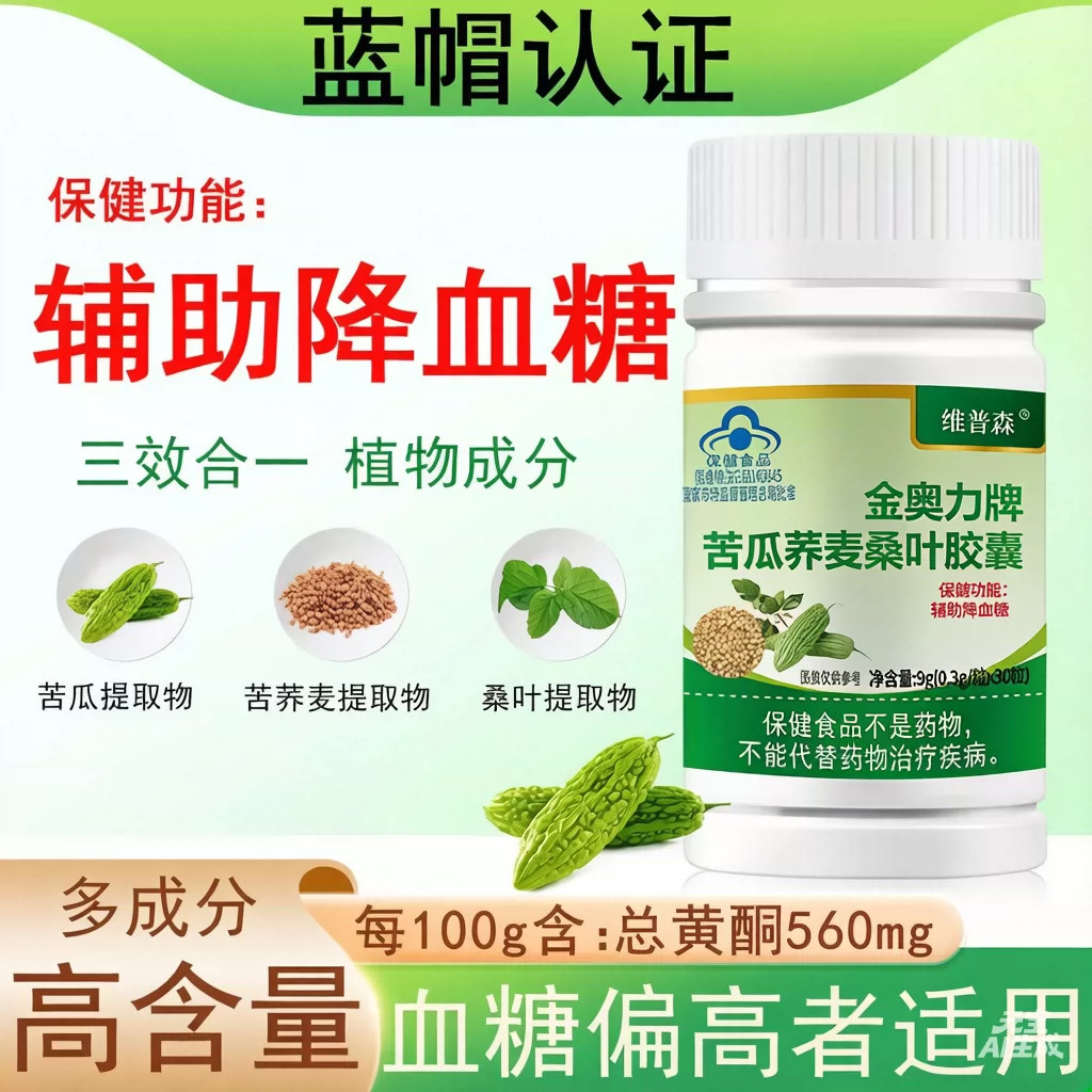 血糖偏高者适用血糖平衡片辅助稳定中老年控糖高保健品修复胰岛
