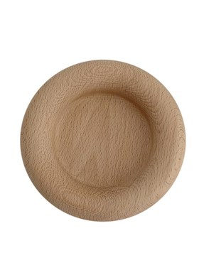 秘密卡车实木摆件日式圆形榉木置物盘钥匙收纳咖啡馆民宿桌面装饰