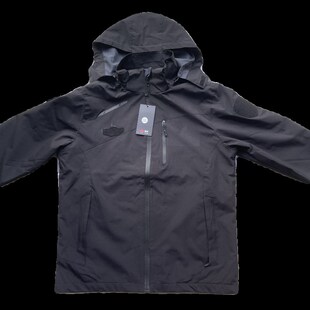 际华3506新款春季户外军绿连帽贴标反光防风防水冲锋衣夹克外套男