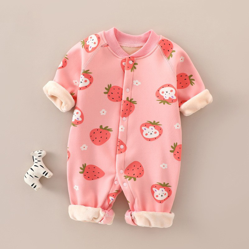 【撤柜专区】品牌专柜婴儿连体衣服秋冬季加绒加厚保暖哈衣爬服