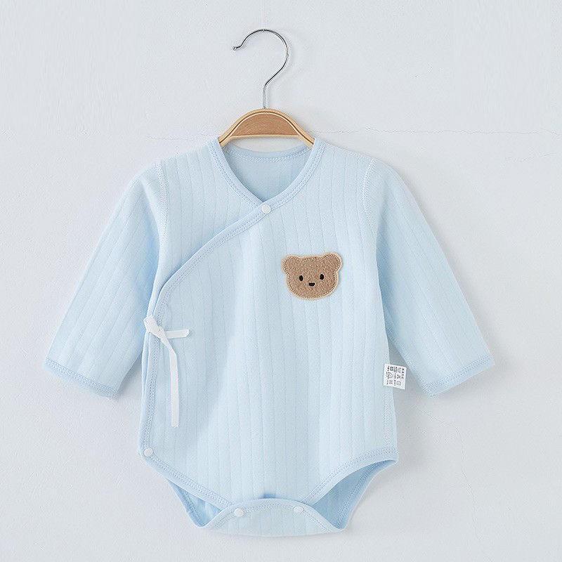 【撤柜专区】品牌专柜新生儿春秋款长袖包屁衣A类纯棉无骨打底穿