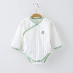 【撤柜专区】品牌专柜婴幼儿春秋包屁衣纯棉无骨三角爬服双层护肚