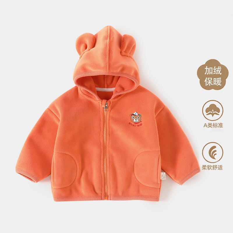 【撤柜专区】品牌专柜婴童外套双面加绒衣卫衣冬装加厚保暖拉链衫