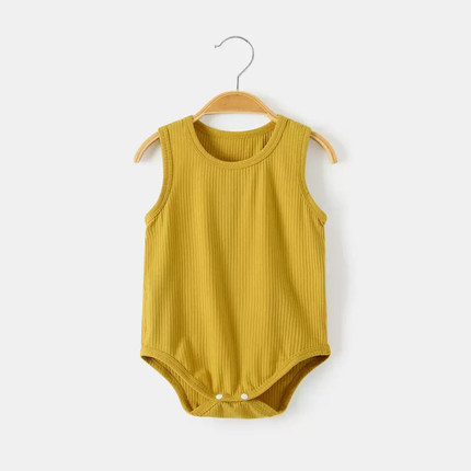 【撤柜专区】品牌专柜婴儿莫代尔包屁衣夏季新生儿背心包屁衣