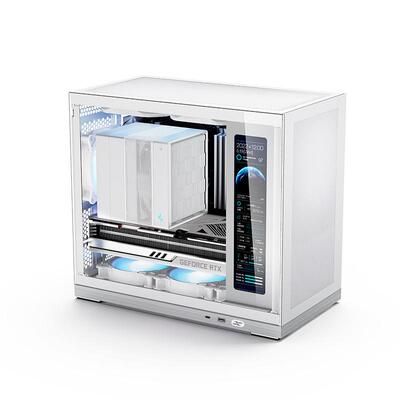 闪鳞G500机箱便携式MATX侧透TYPEC副屏240水冷主机箱