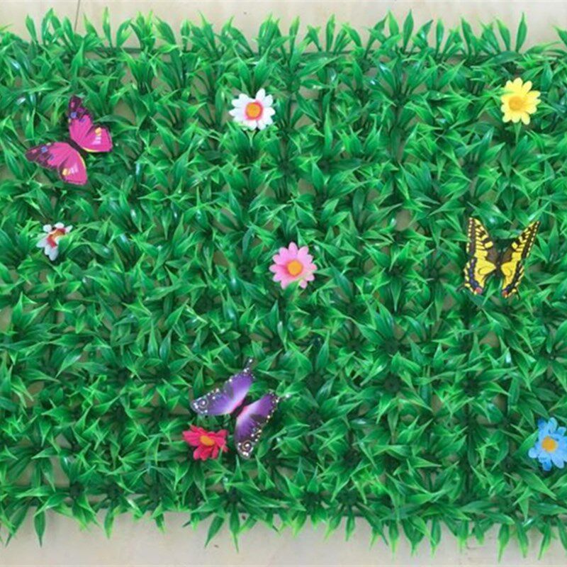 人造草坪带花室内假草坪绿植草加密阳台装饰草皮草坪仿真草包邮