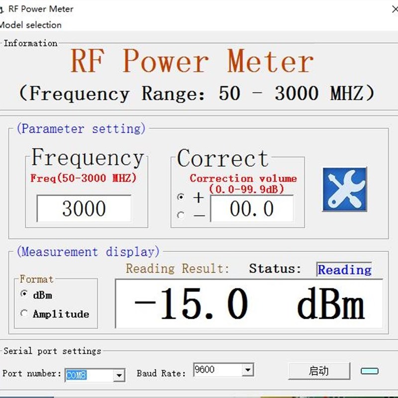射频功率表 功率计 50-3000Mhz -45~5 dBm 寻星仪 调星仪