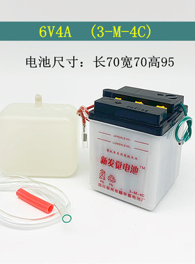 摩托车电池嘉陵70JH70复古电池6V4A电瓶12V2.5A蓄电池CY80 AX100