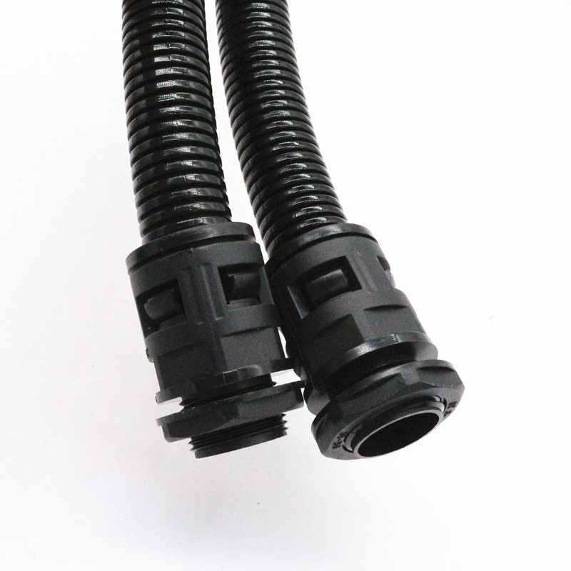 塑料波纹管接头PA尼龙软管快速接头波纹管尼龙直插接头AD21.2