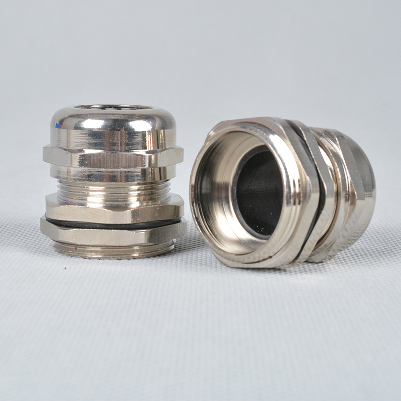金属电缆防水接头304不锈钢葛兰头铜镀镍 M28*1.5 PG21
