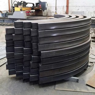 方管钢材激光加工切割折弯方钢型材镀锌方管圆管拉弯半圆卷圆弧形