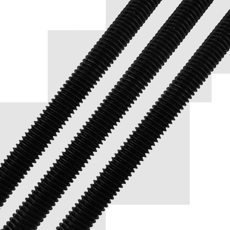 牙条8.8级全牙螺纹通丝螺杆吊顶黑色丝杆M6M8M10M12M14M16M18-M36