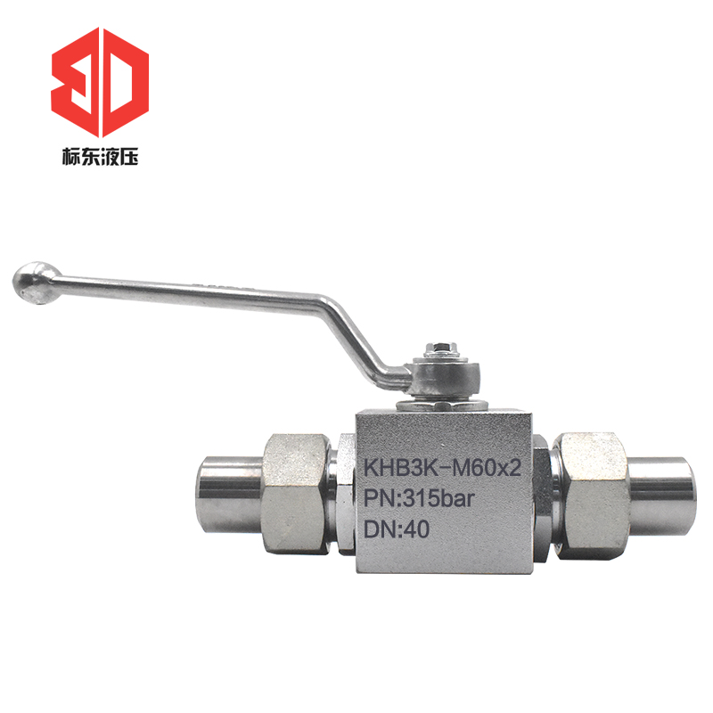 高压液压不锈钢球阀304三通外丝KHB3K-M27 30 x1.5  M36 42  60x2