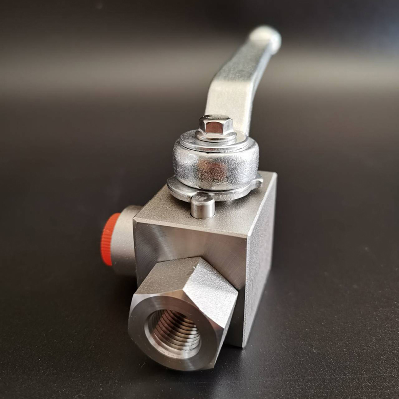 304不锈钢三通高压球阀内丝螺纹液压油水气L型KHB换向开关阀门4分