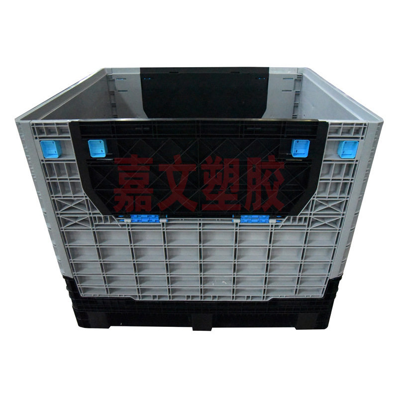 广西来宾 贺州玉林1200*1000*1000内倒式一体折叠周转围板箱