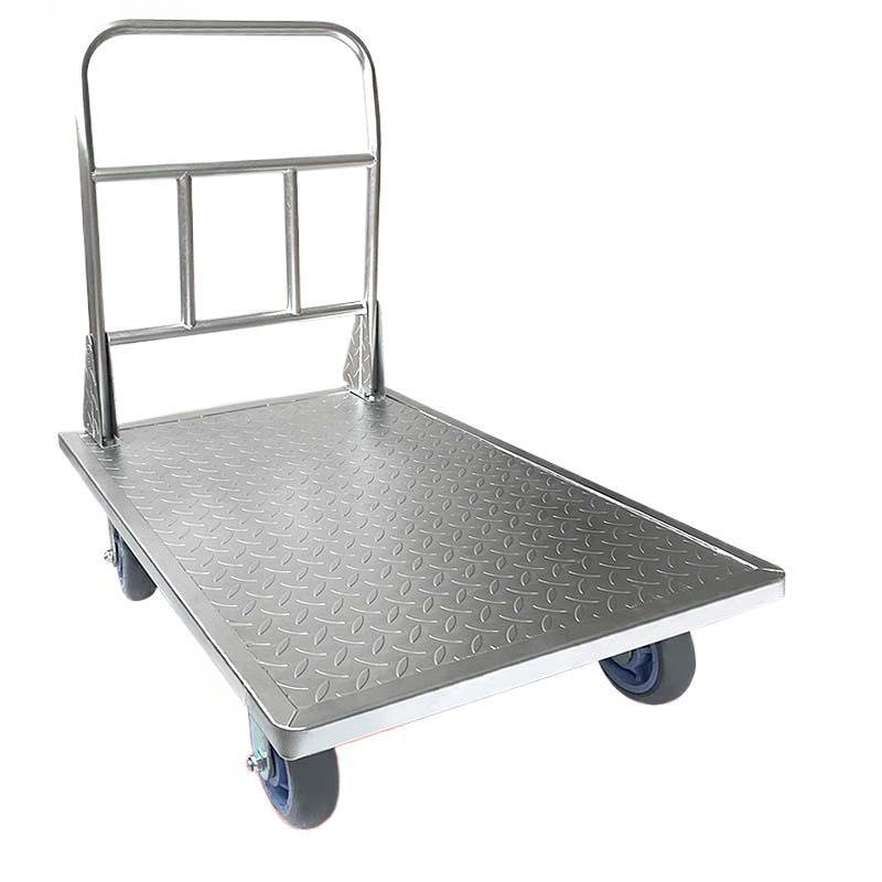 加厚钢板小推车拉货手推车搬运车工用平板车超重型重物大号手推车