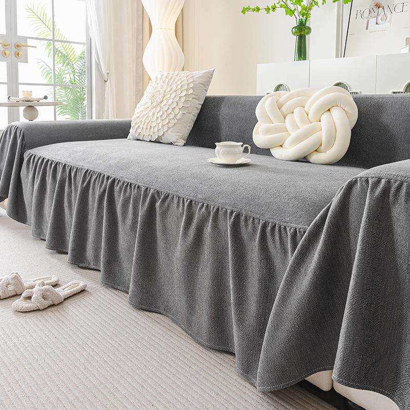 2026新款雪尼尔沙发巾沙发盖布一整张全盖加宽防尘全包沙发套罩毯