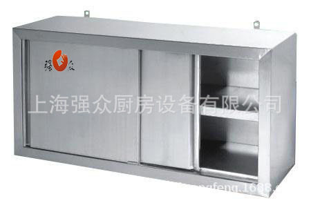 加厚304不锈钢推拉门工作台厨房酒店食堂用单双通切菜台面案板柜