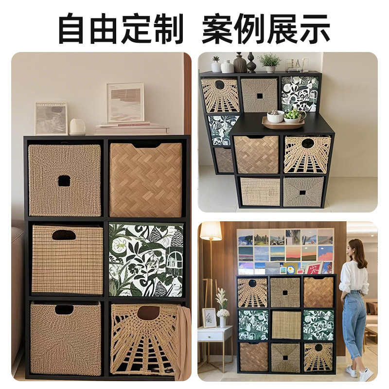 东北杨木免漆生态板厂家直销 板材批发家具(不含收纳筐)