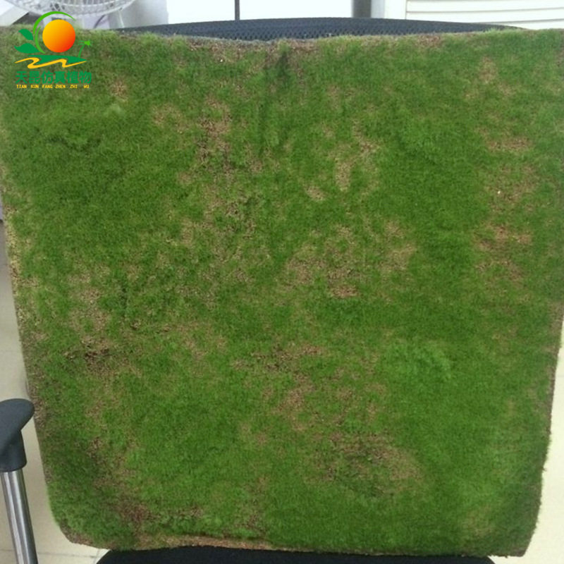 天昆仿真植毛假草皮 室内外墙体绿色假植毛青苔 造景假植物墙厂家