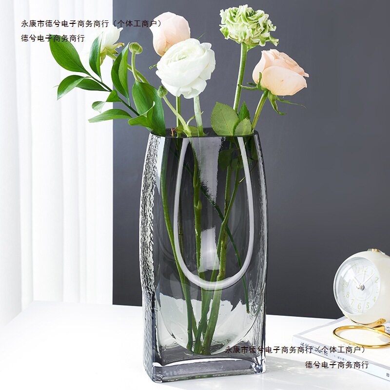 水培玻璃花瓶新中式创意简约酒店样板间感装饰品设计摆件客厅包邮