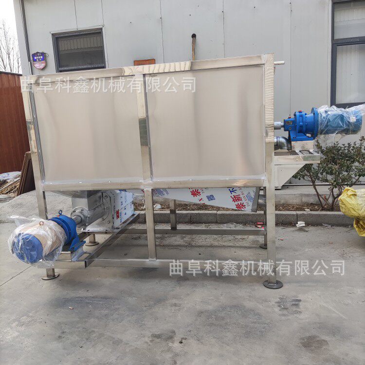 滚筒固液分离机用于猪粪鸡鸭粪便处理挤干机双层过滤脱水机科鑫