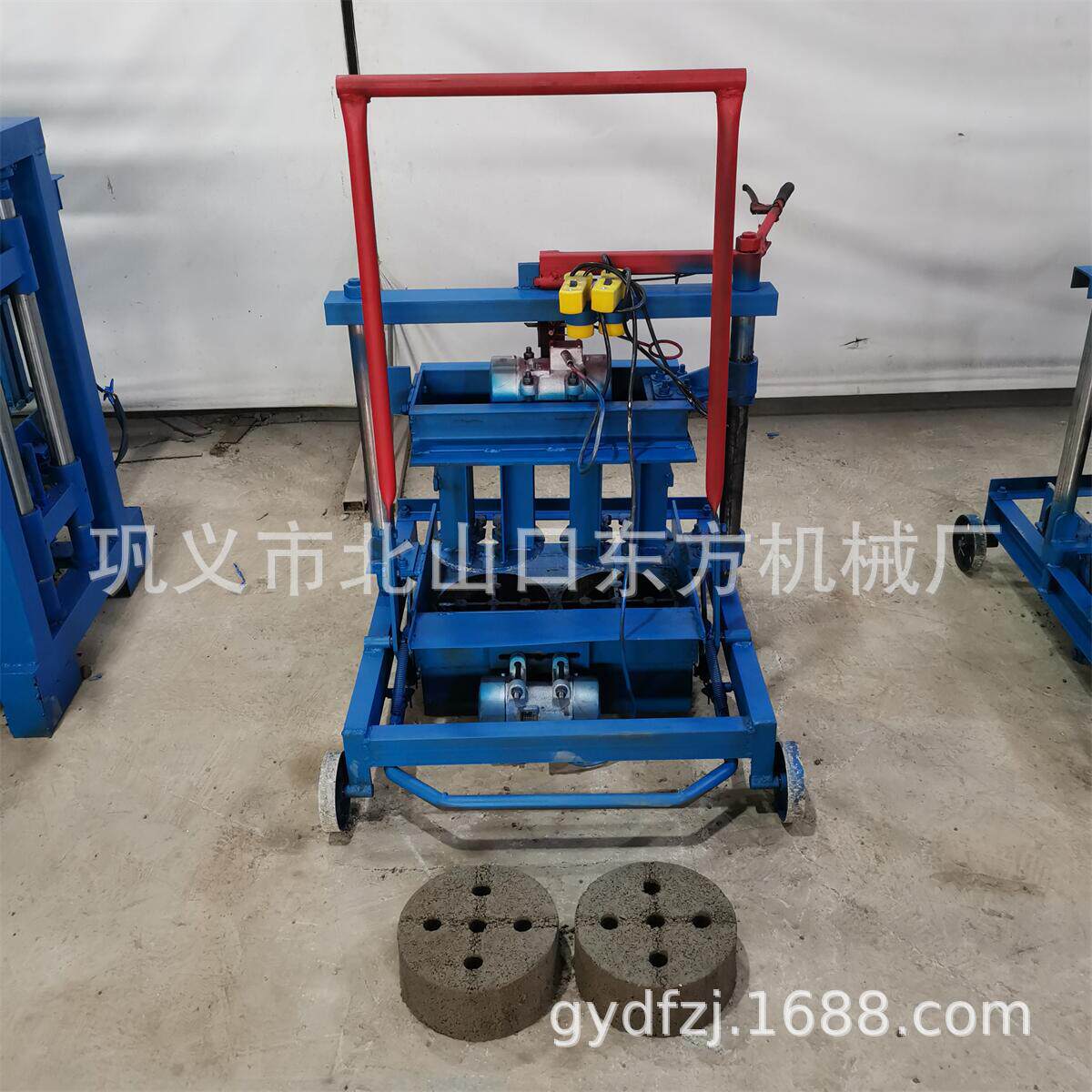 小移动制作煤球砖家用水泥免烧制砖机免托板电动打砖机220V