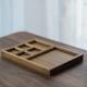 日式 竹制茶托盘七件套家用客厅茶具收纳盘茶点盘长方形干泡茶盘