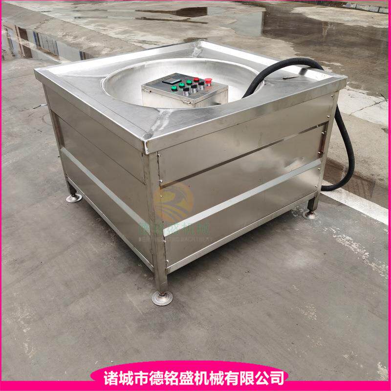分两当控温的肉皮拉皮锅直条皮油炸设备炸猪肉皮机器