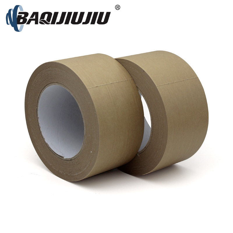精品推荐BAQIJIUJIU整盒直销可降解耐高温橡胶型自粘牛皮纸胶带