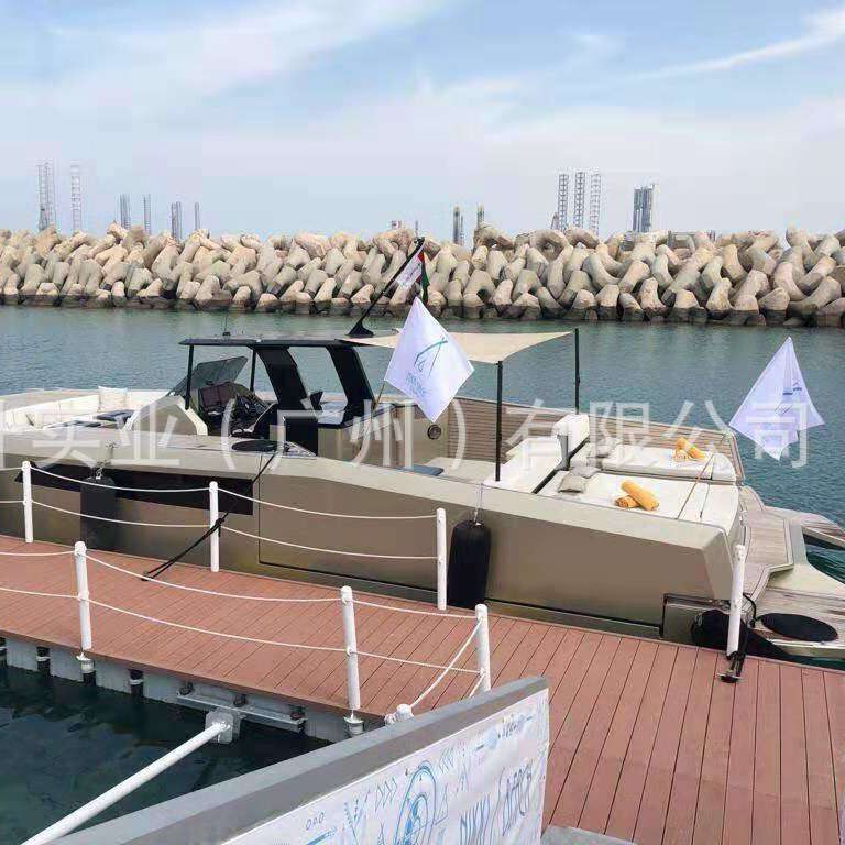 水上环湖栈桥打桩热镀锌钢结构框架浮动码头市政景观工程浮桥