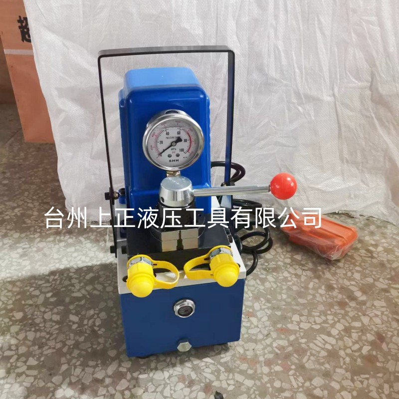 博鑫小型液压电动泵 双油路超高压手动阀控制70mpa (手按开关)