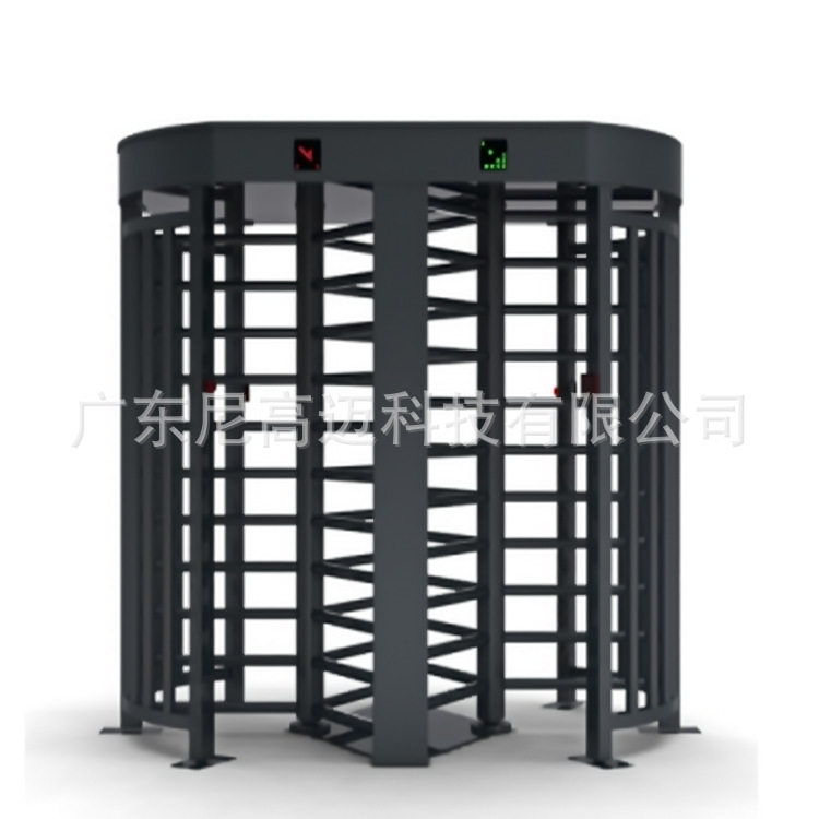 全高转闸人行通道闸不锈钢烤漆智能电动十字转闸旋转门禁栅栏厂家