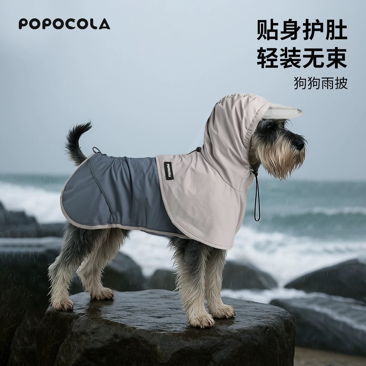 新款狗狗雨衣斗篷护肚小狗雨披遮肚子中型犬柯基柴犬四脚衣真防水