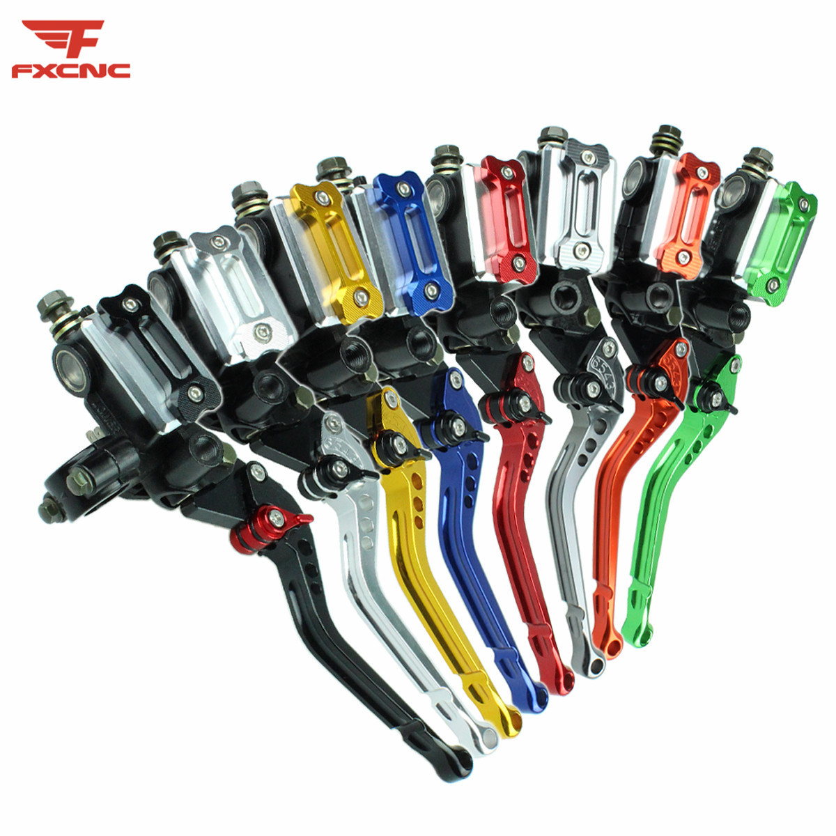 通用摩托车越野车22mm 7/8” 方泵液压牛角离合刹车总成