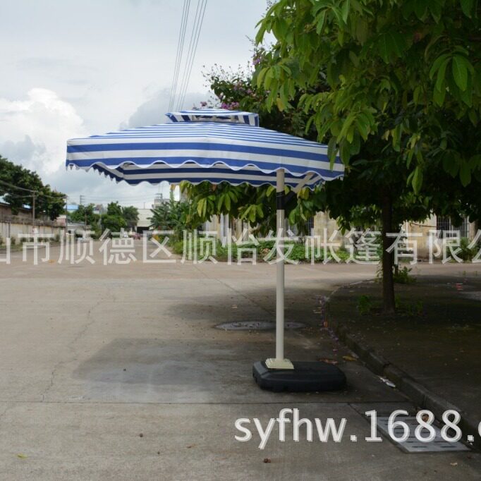 供应户外侧边伞圆形手摇沙滩休闲庭院单边伞大太阳伞免安装边柱伞