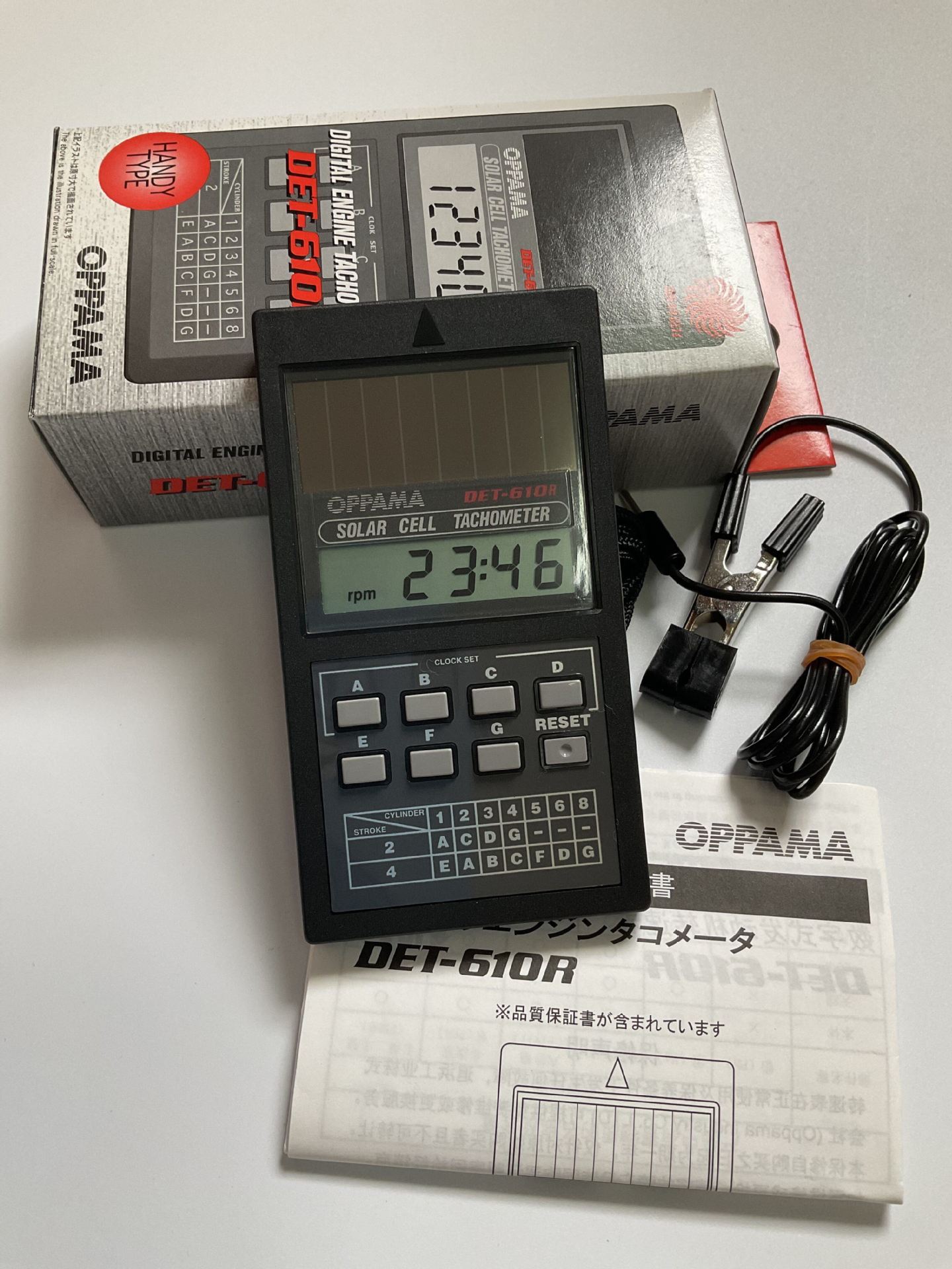 现货 OPPAMA汽油发动机转速表 DET-610R 引擎转速表