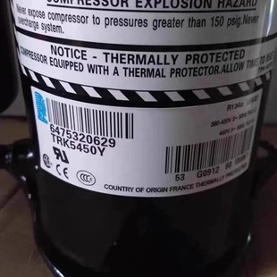 TRK5480Y TRK5512Y RK5480Y空调制冷 压缩机TRK5450Y 泰康380V