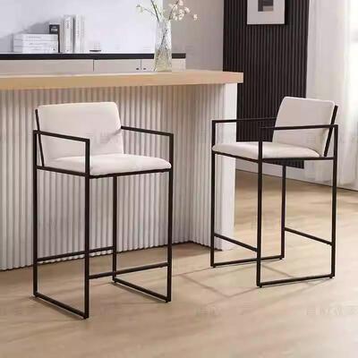 岛台餐椅酒吧椅吧凳珠宝眼镜店前台椅子吧台椅家用简约靠背高脚凳