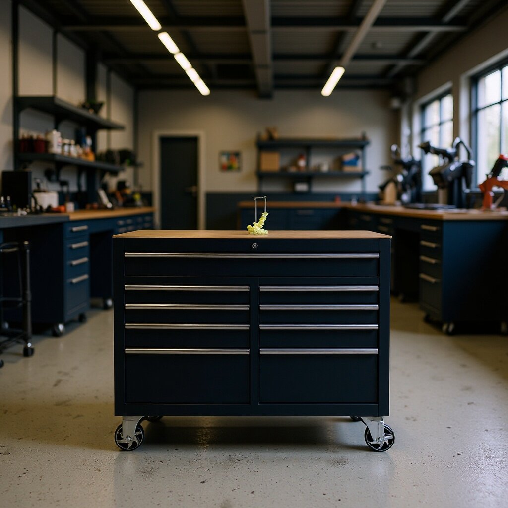 车间移动9抽工具车抽屉式汽修多功能小推车重型五金工具橱柜