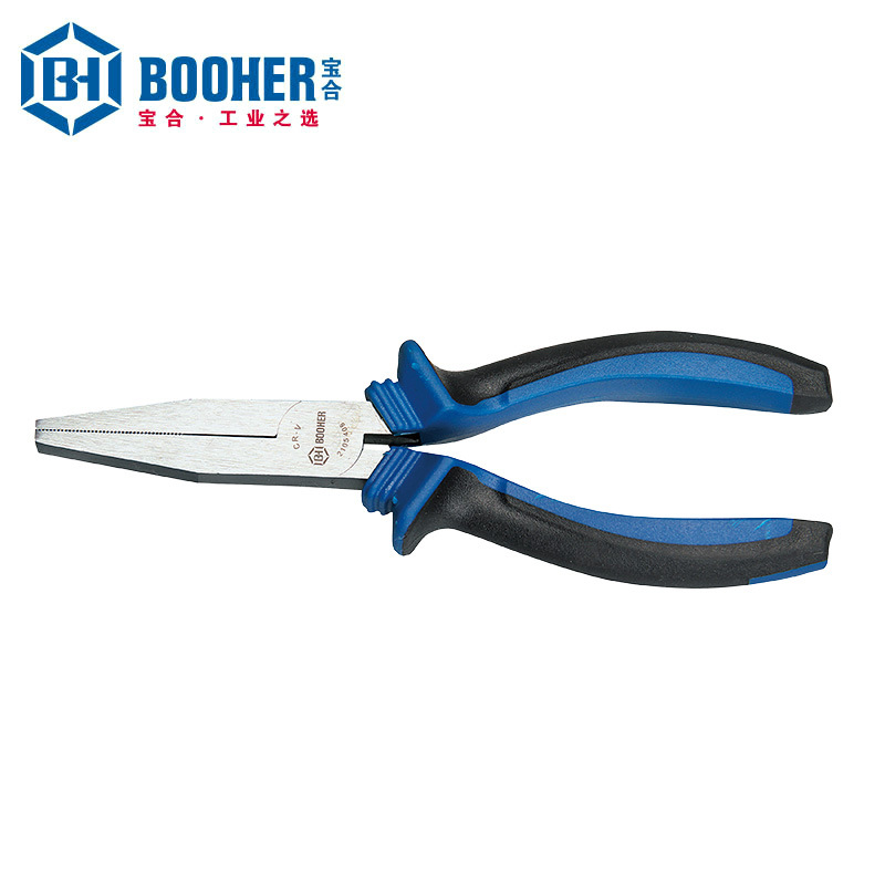 Booher宝合工具双色CrV扁嘴钳 BH2105406 6