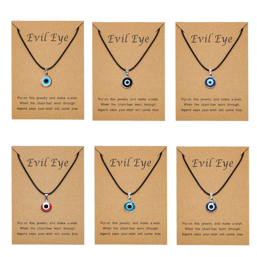 土耳其蓝眼睛锁骨链EvilEye