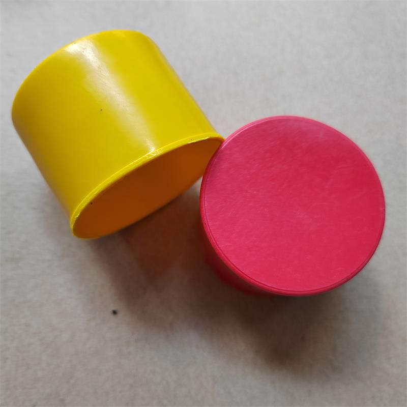 钢管塑料管帽48黆黄色镀锌管保护帽脚手架堵头外扣式防尘防水管盖