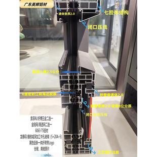 成都厂家断桥铝合金门窗封阳台推拉落地平开 窗纱一体隔音玻璃定