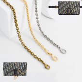 适用迪奥腰包链条肩带改造配件dior二合一三合一包链单买斜跨包带