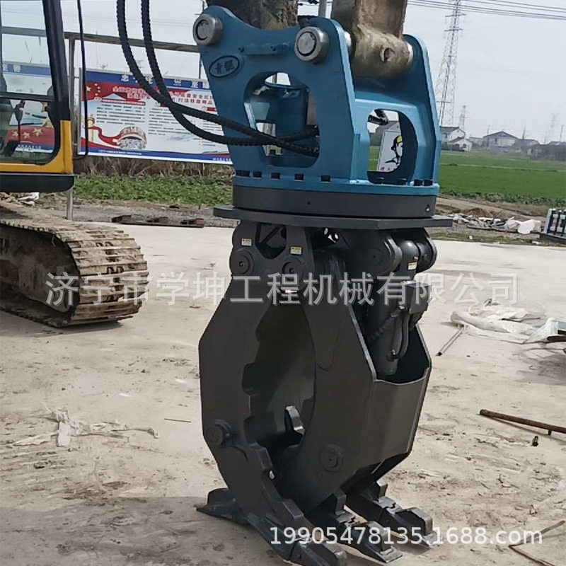 厂价直销单油缸夹木器 液压旋转夹 挖机属具