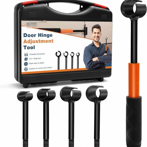 住宅和商业的四合一门铰链调节工具用于门铰链间隙调节扳手